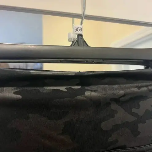 Spanx  Faux Leather Camo Leggings in Matte Black Camo