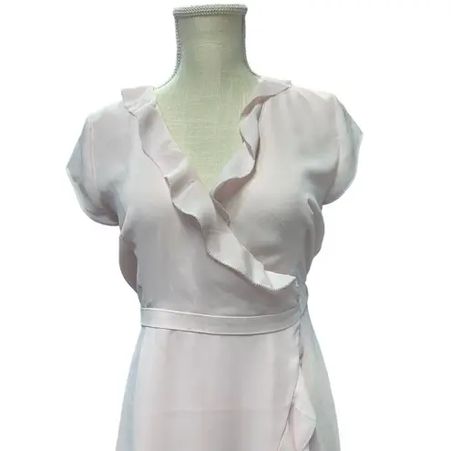 Aritzia Sunday Best Savoy Wrap Dress Pink Size 0