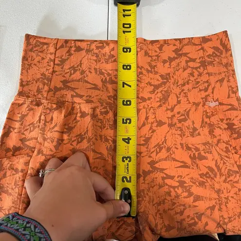 REI Coop Leggings Womens Small Orange Take your Time 7/8 Printed Pockets