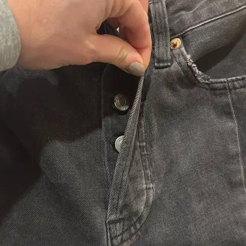 Pistola Charlie high rise seam front raw hem jeans size 25 Asher