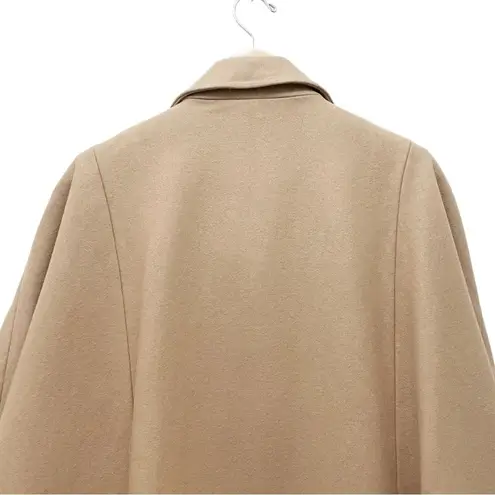 Dorothy Perkins Wool Military Cape in Camel Lined Coat Women’s Size 10 US 42 EU