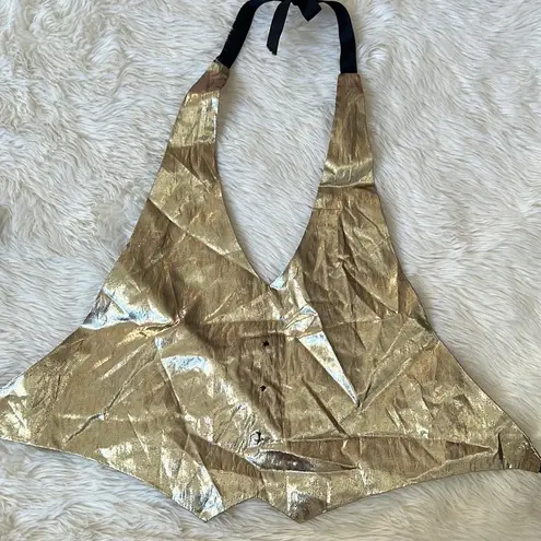 Gold Halter Vest Size XS