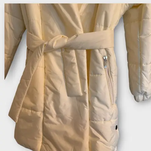 Nocturne Belted Oversized Puffer Jacket – Size 34 (NWT) White