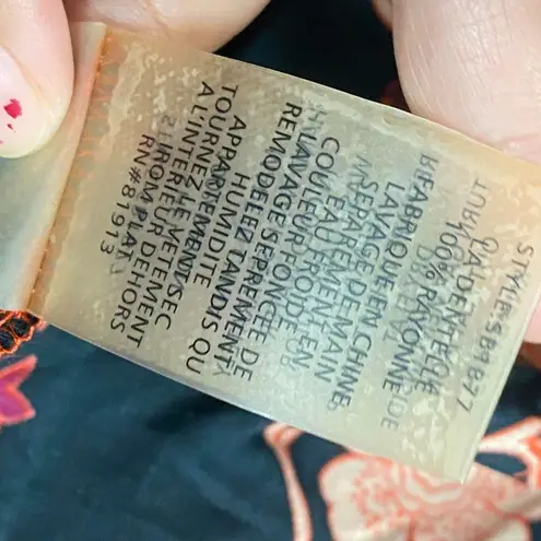 Plenty By Tracy Reese  women's floral button down cold shoulder dress size M