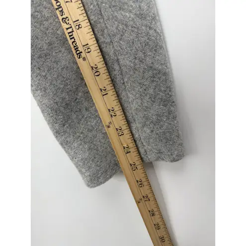 J.Crew Italian Stadium Cloth Coat Gray Nello Gori Wool Zip Funnel Neck 12/14