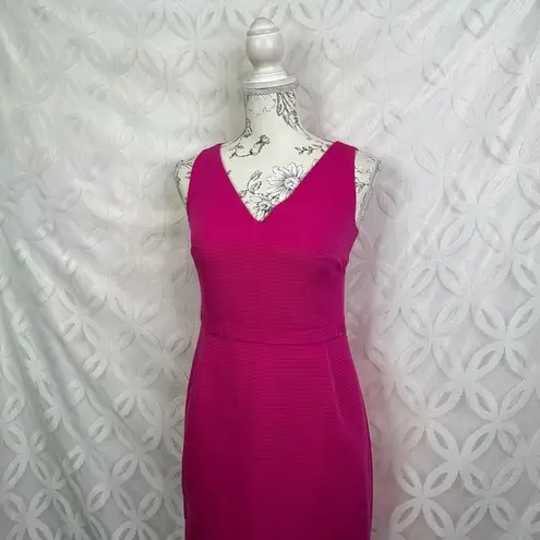 Max Mara Vintage Made In Italy Textured Sleeveless Pink Sheath Dress Size XS