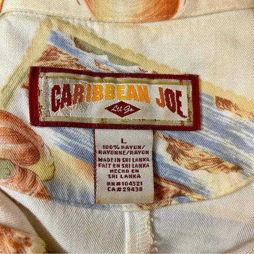 Caribbean Joe Sleeveless Shirtdress Size Large