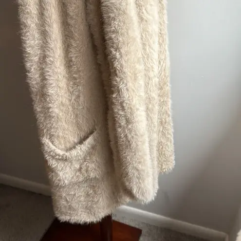 She & Sky Fuzzy Cream Cardigan