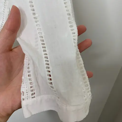 Veronica Beard Cruz Eyelet One Shoulder Top Womens Size 6