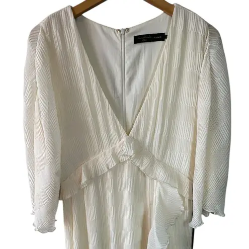 House of Harlow NWT 1960 x Revolve Anabelle Ruffle Maxi Dress Ivory Size Large