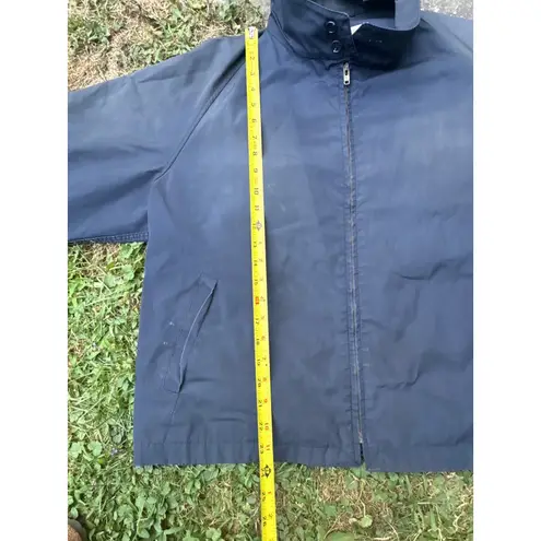 London Fog Vintage Womens Blue Lightweight Jacket Collared Full Zip Size 50 REG