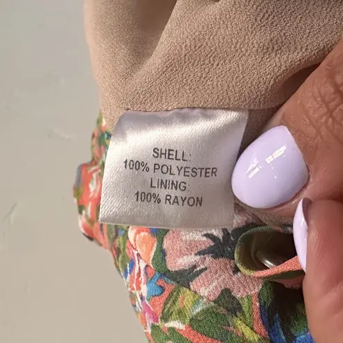 Slate + Willow Orange Floral Dress size 12