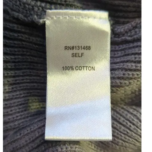 Fate Sweater Crew Neck Distressed Gray Cable Knit Woman's Large Ink Blot Gothic