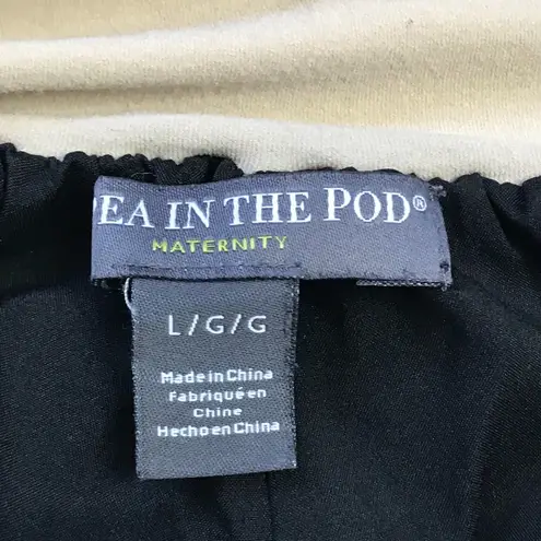 A pea in the pod Maternity Shorts Women's Medium Black Floral Eyelet Over Belly