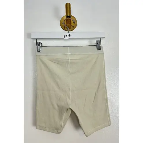 SKIMS  Cotton Rib Boxers in Bone Size Small