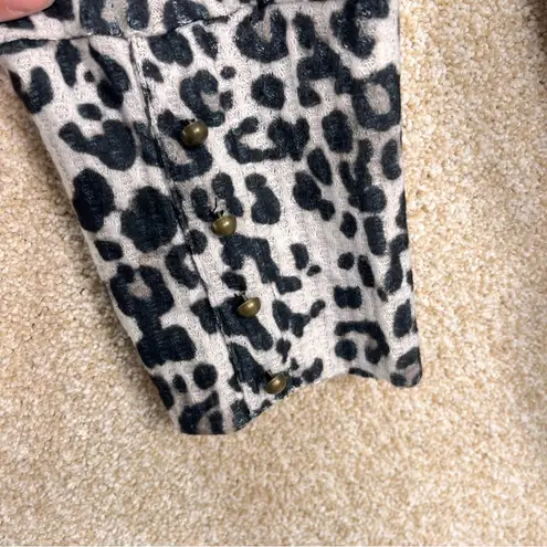 French Laundry NWT 3X cardigan leopard print open front cardigan pockets animal