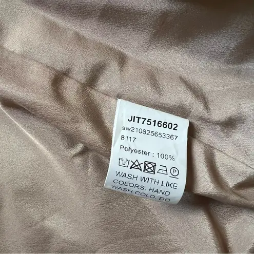 Chocolate Brown Faux Fur Grid Coat – Soft Plush Jacket, Size XS, Elegant & Cozy