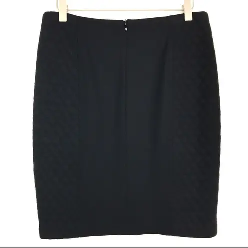 J. McLaughlin  Black Quilted Zipper Pencil Mini Skirt 4