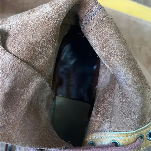 Vintage 1970s women’s Bort Carleton Brown Leather tall Lace