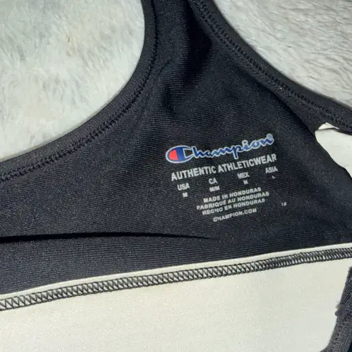 Champion  Women's Black and White Sports Bra