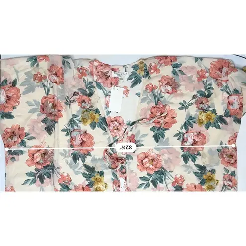 BigHit Fashion Oversized Sheer Kimono Robe Pink Floral Small NWT