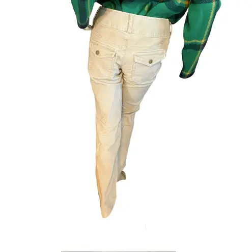 London Jean Y2K BEIGE "CHINO STRETCH THE KATE FIT" CORDUROY BOOT CUT PANTS (4)