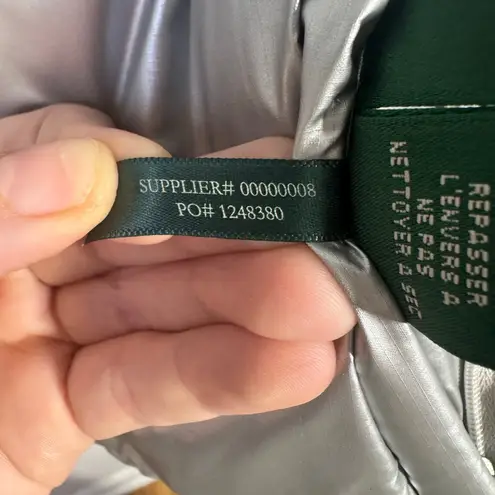 Lauren Ralph Lauren Reversible Vest Women M Black Silver Preppy Outdoor Capsule Size M