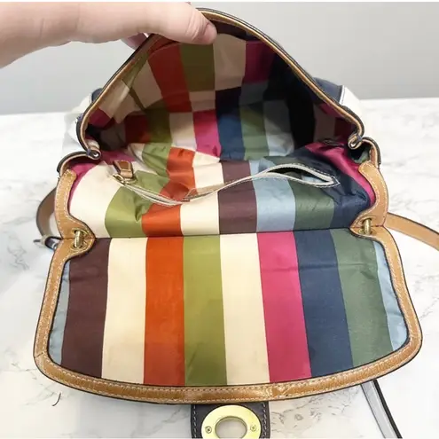 Coach  70th Anniversary 19031 Legacy Willis Blue White Leather Crossbody‎ Bag