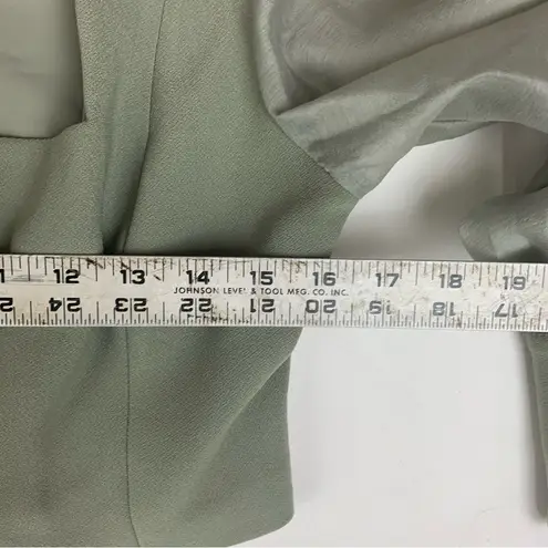 Finders size medium Sage Green Blouse Buckle Accents cosplay ren fest sheer sle