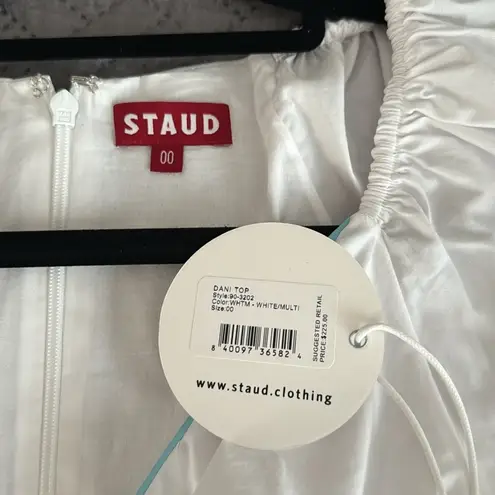 Staud size 00 women’s puffy sleeve White