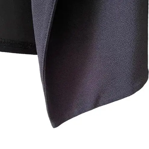 Black Asymmetric Blazer Solid Color Casual Thin Coat Suit Jacket SZ M #1592 Size M