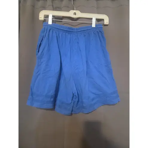 Liz & Co Vintage 90s Blue Small Shorts Casual Lounge Coastal Comfy Exercise