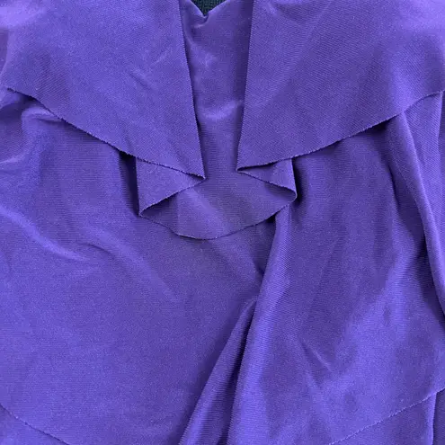 Aqua Green Women's Purple Ruffle Tiered Tankini Swim Suit - Size Small - NWT