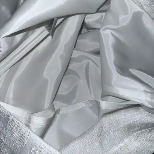 Lafayette 148 NWT Sheath Dress Sleeveless Textured Sheer Inserts Cream size 6