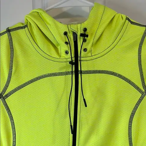 Ogio Neon Yellow Lightweight Jacket w/ Hood and Full Zipper