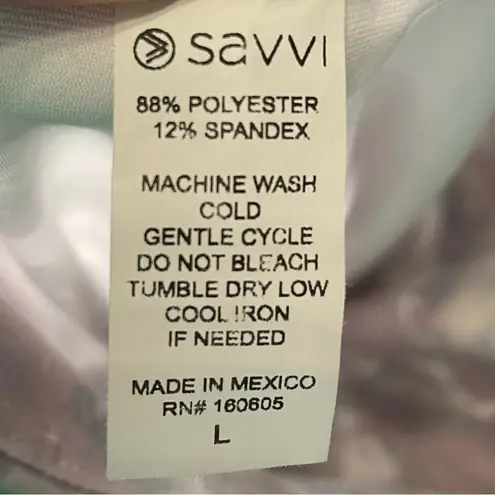 SAVVI Women’s Opal Legging in Opal Sky Sz L White Size L