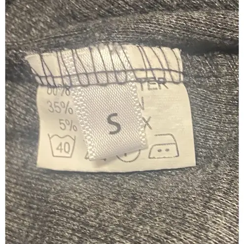 Fairy Grunge 90s Aesthetic Crop Top Long Sleeve Gray Women's Small