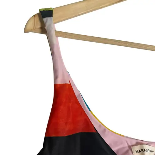 Mara Hoffman Rio Rainbow Colorblock Front Tie Bikini Swimsuit Top Size Large - Image 2