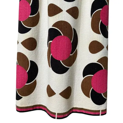 Vintage 70s Ruth Norman Gay Gibson Mod Floral Maxi Dress Sleeveless Open Back, S Pink