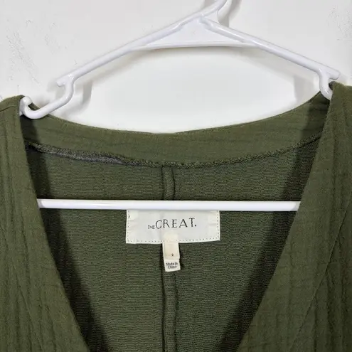 The Great Union Coverall Jumpsuit Size 2 or US Medium Green