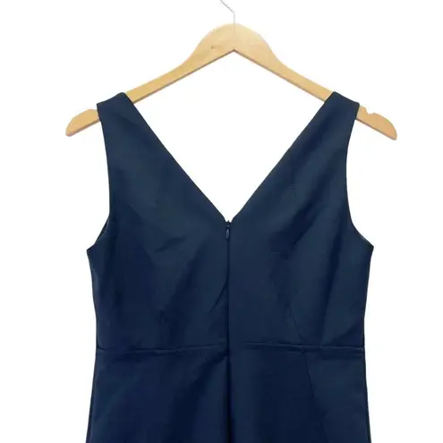 Club Monaco NWT Button Back Vent Dress Size 2 Dark Blue Tailored Modern Dress