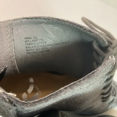 Report Ankle Booties Block Heel Brocade Open toe Lace Up Gray Sz 7.5 Women's