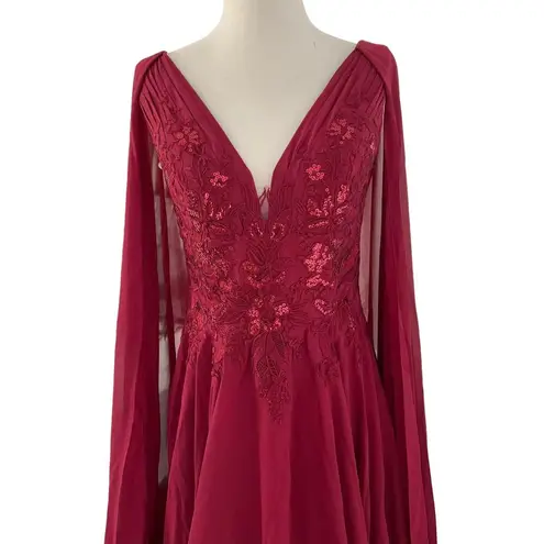 JJ's House JJ House Burgundy Formal Long Dress Party Dress Women's Size 2 NWOT | 49-27