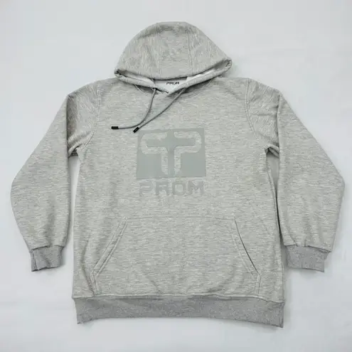Prom Logo Gray Activewear Streetwear Casual Pullover Hoodie Sweatshirt Adult M Size M