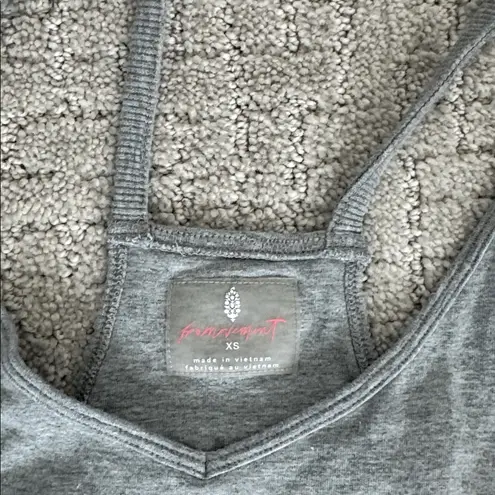 Free people hotshot onesie heather grey gray jumpsuit Size XS