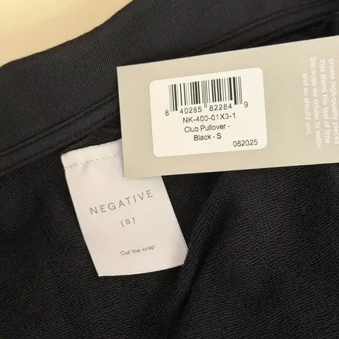 Negative Underwear Club Pullover in Black, Size Small