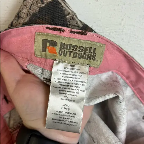Russell Athletic Russel Outdoors Woman’s Camouflage Hunting Casual Lightweight Pants Size Large