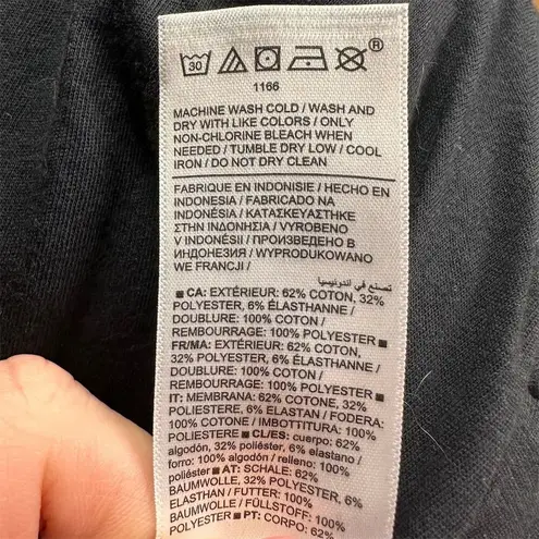 Athleta NWT  Women's Retroplush Bomber Jacket Black Quilted Size L Oversized