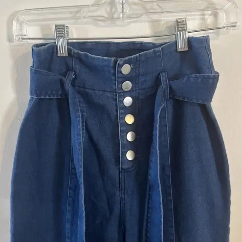 Flying Tomato  Flare Jean Small High Waist Y2K Flair Festival Hippy‎ - Image 3