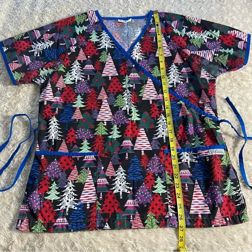 UA Scrubs Christmas Mixed Pattern Trees 2